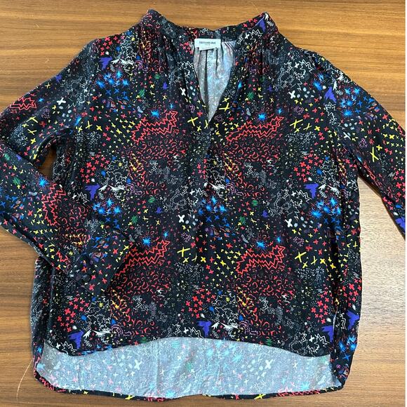 Zadig & Voltaire Tink Glam Rock Blouse in Abstract, Modern, Indie, Punk, Small - Picture 1 of 9